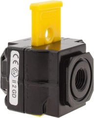 Norgren - 1/4" NPT Lockout Valve - 4 CV Rate, 120 CFM, 250 Max psi, Slide Actuator - Exact Tool & Supply