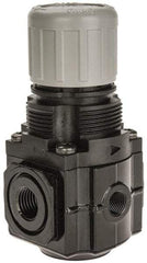 Norgren - 1/4" NPT Relief Valve - 1.6 CV Rate, 48 CFM, 150 Max psi, Knob Adjustment Actuator - Exact Tool & Supply