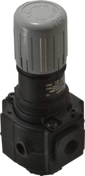 Norgren - 3/8" NPT Relief Valve - 3.09 CV Rate, 93 CFM, 250 Max psi, Knob Adjustment Actuator - Exact Tool & Supply