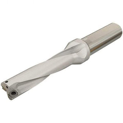 Iscar - 156mm Max Drill Depth, 4xD, 39mm Diam, Indexable Insert Drill - 2 Inserts, 32mm Shank Diam, Whistle Notch Shank - Exact Tool & Supply
