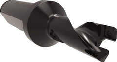 Allied Machine and Engineering - Series 12, 12 to 13mm Diam, 3/4" Diam Straight Shank with Flange, Helical Flute Spade Drill - 5/8" Max Depth, 1-45/64" Body Length, 3-47/64" OAL, Short Length, Through Coolant - Exact Tool & Supply