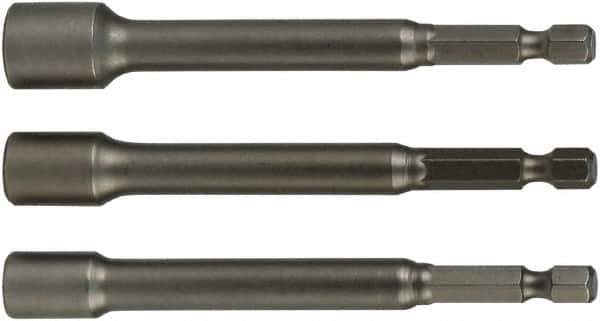 Wiha - 1/4" Drive, Nut Setter Screwdriver Bit - 6" OAL - Exact Tool & Supply