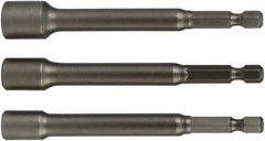 Wiha - 1/4" Drive, Nut Setter Screwdriver Bit - 6" OAL - Exact Tool & Supply