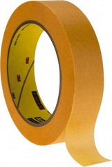 3M - 1" Wide x 60 Yd Long Bronze Paper Masking Tape - Series 2460, 3.3 mil Thick, 17 In/Lb Tensile Strength - Exact Tool & Supply