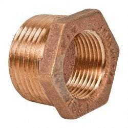 Legend Valve - Class 125, 1" Internal Pipe, Bronze Hex Bushing - MNPT x FNPT - Exact Tool & Supply
