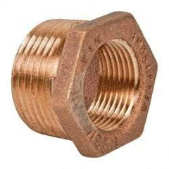 Legend Valve - Class 125, 1" Internal Pipe, Bronze Hex Bushing - MNPT x FNPT - Exact Tool & Supply