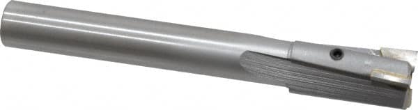 Made in USA - 13/16" Diam, 5/8" Shank, Diam, 3 Flutes, Straight Shank, Interchangeable Pilot Counterbore - Exact Tool & Supply