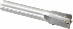 Made in USA - 1-9/16" Diam, 1-1/4" Shank, Diam, 4 Flutes, Straight Shank, Interchangeable Pilot Counterbore - Exact Tool & Supply