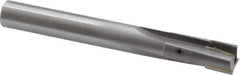 Made in USA - 9/16" Diam, 1/2" Shank, Diam, 3 Flutes, Straight Shank, Interchangeable Pilot Counterbore - 4-5/16" OAL, Bright Finish, Carbide-Tipped - Exact Tool & Supply