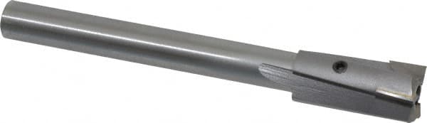 Made in USA - 3/4" Diam, 1/2" Shank, Diam, 3 Flutes, Straight Shank, Interchangeable Pilot Counterbore - Exact Tool & Supply