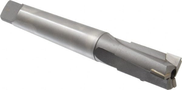 Made in USA - 1-1/16" Diam, 3 Flutes, Morse Taper Shank, Interchangeable Pilot Counterbore - Exact Tool & Supply