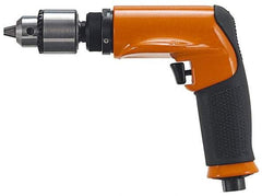 Dotco - 1/4" Keyed Chuck - Pistol Grip Handle, 3,200 RPM, 0.6 hp, 90 psi - Exact Tool & Supply