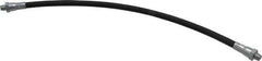 PRO-LUBE - 18" Long, 5,800 psi Operating Pressure, Polyamide (Inner Tubing) & Polyurethane (Sheath) Grease Gun Hose - 1/8 NPT, 13,775 psi Burst Pressure - Exact Tool & Supply
