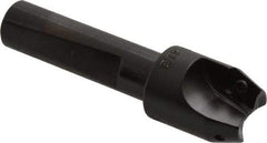 Kyocera - 20° Lead Angle, 9/16" Max Cut Diam, 9/16" Min Cut Diam, 0.33" Max Depth of Cut, Indexable Chamfer and Angle End Mill - 2 Inserts, XPMT 0902.. Insert Style, 2.78" Overall Length, Straight Shank - Exact Tool & Supply