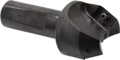 Kyocera - 25° Lead Angle, 1" Max Cut Diam, 1" Min Cut Diam, 0.526" Max Depth of Cut, Indexable Chamfer and Angle End Mill - 2 Inserts, XPMT 15T3.. Insert Style, 3.15" Overall Length, Straight Shank - Exact Tool & Supply