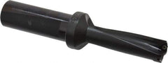 Kyocera - 1.87" Max Drill Depth, 3xD, 5/8" Diam, Indexable Insert Drill - 2 Inserts, 3/4" Shank Diam, Whistle Notch Shank - Exact Tool & Supply