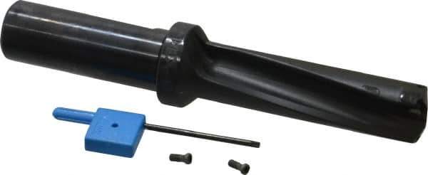 Kyocera - 2-1/4" Max Drill Depth, 3xD, 3/4" Diam, Indexable Insert Drill - 2 Inserts, 3/4" Shank Diam, Whistle Notch Shank - Exact Tool & Supply