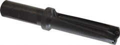 Kyocera - 2.44" Max Drill Depth, 3xD, 13/16" Diam, Indexable Insert Drill - 2 Inserts, 3/4" Shank Diam, Whistle Notch Shank - Exact Tool & Supply