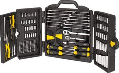 Stanley - 150 Piece 1/4 & 3/8" Drive Standard Deep Socket Set - Inch Measurement Standard - Exact Tool & Supply