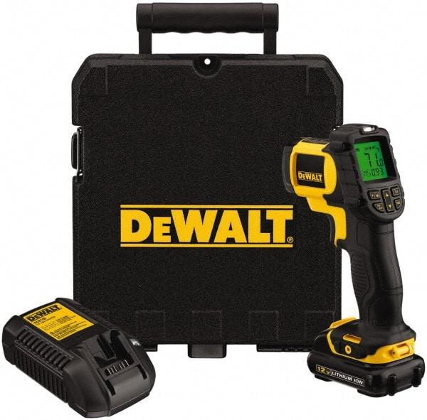 DeWALT - -29 to 500°C (-20 to 932°F) Infrared Thermometer - 12:1 Distance to Spot Ratio - Exact Tool & Supply