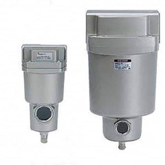 SMC PNEUMATICS - Oil & Water Filters & Separators Pipe Size: 1/2 (Inch) End Connections: FNPT - Exact Tool & Supply