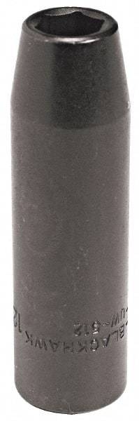 Blackhawk by Proto - 1/2" Drive 10mm Deep Impact Socket - 6 Points, 3-7/32" OAL - Exact Tool & Supply