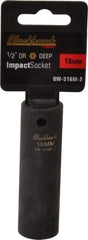 Blackhawk by Proto - 1/2" Drive 16mm Deep Impact Socket - 6 Points, 3-5/16" OAL - Exact Tool & Supply