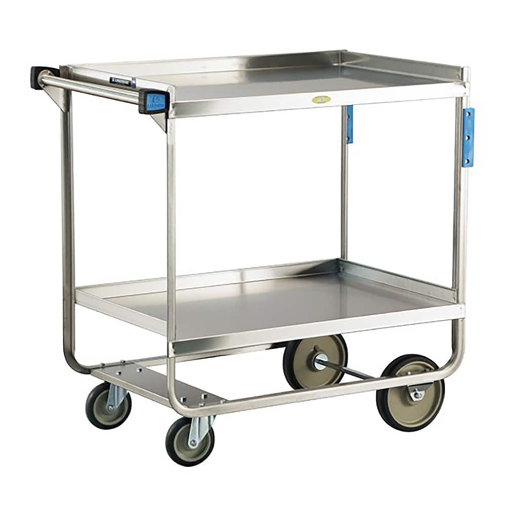 Lakeside - Carts; Type: Utility Cart ; Load Capacity (Lb.): 700.000 ; Number of Slots: 0 ; Number of Shelves: 2 ; Width (Inch): 22-3/8 ; Length (Inch): 38-5/8 - Exact Tool & Supply