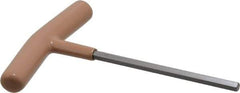 Paramount - 6mm Hex, T-Handle Cushion Grip, Hex Key - 6" OAL, Steel, Metric System of Measurement - Exact Tool & Supply