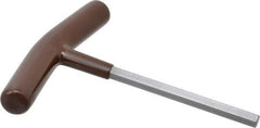 Paramount - 5/16" Hex, T-Handle Cushion Grip, Hex Key - 6" OAL, Steel, Inch System of Measurement - Exact Tool & Supply
