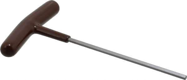 Paramount - 9/64" Hex, T-Handle Cushion Grip, Hex Key - 6" OAL, Steel, Inch System of Measurement - Exact Tool & Supply