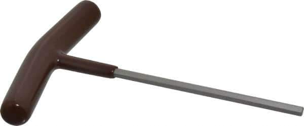 Paramount - 3/16" Hex, T-Handle Cushion Grip, Hex Key - 6" OAL, Steel, Inch System of Measurement - Exact Tool & Supply