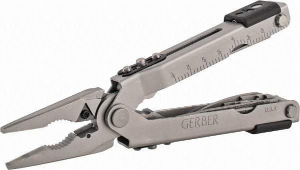 Gerber - 14 Piece, Multi-Tool Set - 6-5/8" OAL, 4-59/64" Closed Length - Exact Tool & Supply