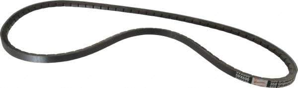 Browning - Section 5VX, 5/8" Wide, 60" Outside Length, Gripnotch V-Belt - Rubber Compound, 358 Gripnotch, No. 5VX600 - Exact Tool & Supply