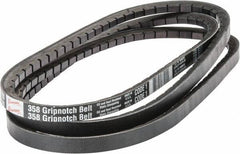 Browning - Section 5VX, 5/8" Wide, 112" Outside Length, Gripnotch V-Belt - Rubber Compound, 358 Gripnotch, No. 5VX1120 - Exact Tool & Supply