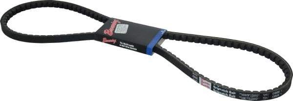 Browning - Section AX, 1/2" Wide, 44" Outside Length, Gripnotch V-Belt - Rubber Compound, Gripnotch, No. AX42 - Exact Tool & Supply