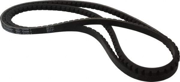 Browning - Section AX, 1/2" Wide, 64" Outside Length, Gripnotch V-Belt - Rubber Compound, Gripnotch, No. AX62 - Exact Tool & Supply