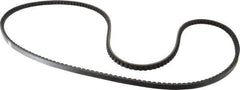 Browning - Section AX, 1/2" Wide, 70" Outside Length, Gripnotch V-Belt - Rubber Compound, Gripnotch, No. AX68 - Exact Tool & Supply