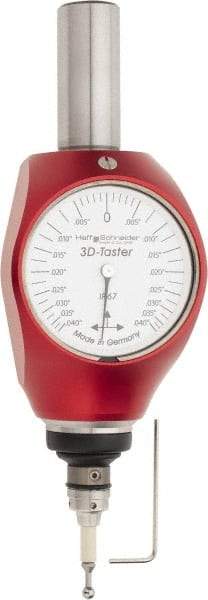 SPI - 1.2205 Inch Point Length, 4mm Point Diameter, 0.0004 Inch Graduation, IP67 Water Resistant Dial Positioning Indicator - 0.0004 Inch Accuracy, 2 Inch Dial Diameter, White Face - Exact Tool & Supply