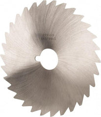 Made in USA - 6" Diam x 3/64" Blade Thickness x 1" Arbor Hole Diam, 50 Tooth Slitting and Slotting Saw - Arbor Connection, Right Hand, Uncoated, High Speed Steel, Concave Ground, Contains Keyway - Exact Tool & Supply