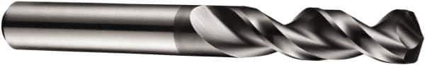 DORMER - 0.3661" 130° Spiral Flute Cobalt Screw Machine Drill Bit - AlCrN Finish, Right Hand Cut, 40mm Flute Length, 84mm OAL, Special Type Point, Straight Shank - Exact Tool & Supply
