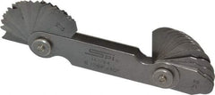 SPI - 32 Piece, 17/64 to 1/2 Inch Radius, Stainless Steel Radius Gage Set - Style B, 1/64 Inch Graduation - Exact Tool & Supply