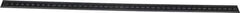 SPI - 18" Long, 1/64, 1/32" and 0.5, 1mm Graduation, Flexible Steel Rule - English/Metric Graduation Style, 3/4" Wide, Black, Black Chrome Finish - Exact Tool & Supply