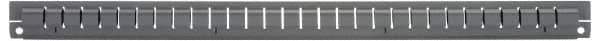 Vidmar - Tool Box Steel Drawer Divider - 2-5/8" Wide x 25-1/2" Deep x 2-7/8" High, Gray, For Vidmar Cabinets - Exact Tool & Supply
