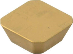 Kennametal - SEKN43 GN Grade KC725M Carbide Milling Insert - TiN/TiCN/TiN Finish, 3/16" Thick, 1/2" Inscribed Circle, 1mm Corner Radius - Exact Tool & Supply