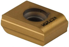 Kennametal - CNHU1606 Grade KC725M Carbide Milling Insert - TiN/TiCN/TiN Finish, 0.252" Thick, 12.06mm Inscribed Circle, 3.2mm Corner Radius - Exact Tool & Supply