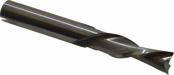 Onsrud - 3/8" Cutting Diam x 1-1/4" Length of Cut, 2 Flute, Downcut Spiral Router Bit - Uncoated, Right Hand Cut, Solid Carbide, 3" OAL x 3/8" Shank Diam, Double Edge, 30° Helix Angle - Exact Tool & Supply