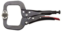 Proto - 12-19/32" OAL C-Clamp Locking Pliers - 1-11/64" Jaw Width, 3-45/64" Jaw Depth, 3-9/64" Jaw Opening, Standard Handle - Exact Tool & Supply