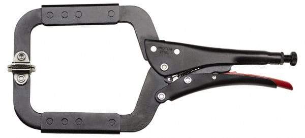 Proto - 14-3/8" OAL C-Clamp Locking Pliers - 1-11/64" Jaw Width, 5-1/2" Jaw Depth, 4-59/64" Jaw Opening, Standard Handle - Exact Tool & Supply