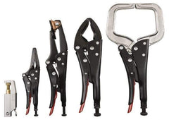 Proto - 5 Piece Welding Locking Plier Set - Comes in Plastic Pouch - Exact Tool & Supply